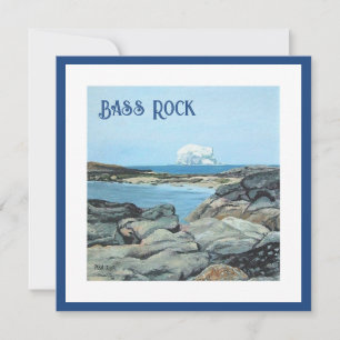 Cartes Pour Fêtes Annuelles Bass Rock, North Berwick, bonnie Scotland fine art