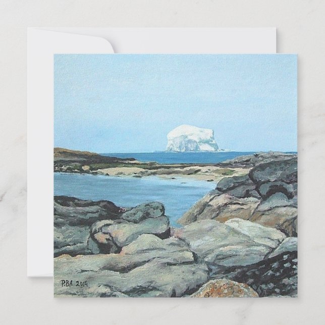Cartes Pour Fêtes Annuelles Bass Rock, North Berwick, Scotland fine art (Devant)
