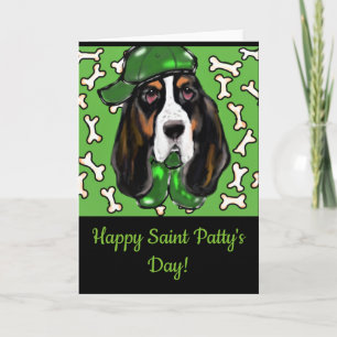Cartes Pour Fêtes Annuelles Basset Hound