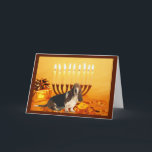 Cartes Pour Fêtes Annuelles Basset Hound Chanukah Card Menorah<br><div class="desc">Se souvenir de sa famille et de ses amis pendant la saison de Chanukah est un merveilleux moyen de rester en contact avec les gens qui vous aiment et qui vous tiennent à coeur. J'ai créé ces cartes de chien Chanukah avec amour et attention et je suis sûr que quiconque...</div>