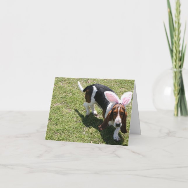 Cartes Pour Fêtes Annuelles Bassett (Devant)