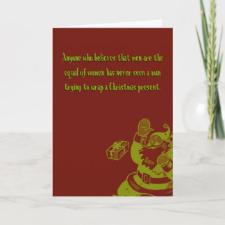 Cartes Pour Fêtes Annuelles Bataille des sexes