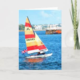 Cartes Pour Fêtes Annuelles Bateau à voile Hobie à Jersey