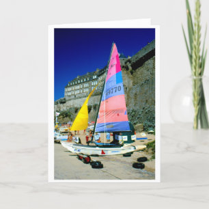 Cartes Pour Fêtes Annuelles Bateau à voile Hobie à St Malo