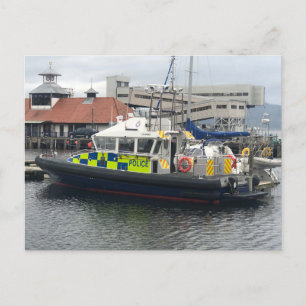 Cartes Pour Fêtes Annuelles Bateau de patrouille de la police britannique, Rot