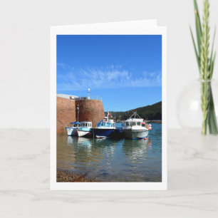 Cartes Pour Fêtes Annuelles Bateaux de pêche à Bonne Nuit