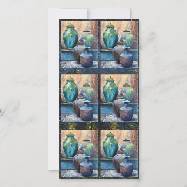 Cartes Pour Fêtes Annuelles Bateaux vintages Art acrylique (Devant)