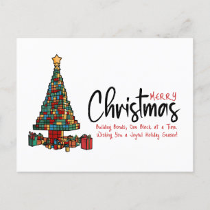 Cartes Pour Fêtes Annuelles Bâtiments Arbre de Noël Entreprise