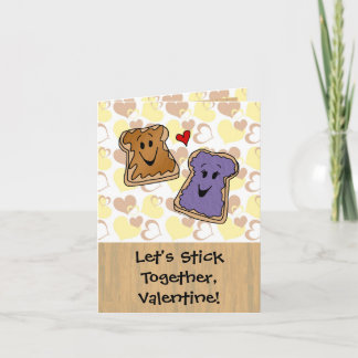 Cartes Pour Fêtes Annuelles Bâtir ensemble Beurre d'arachide Saint-Valentin