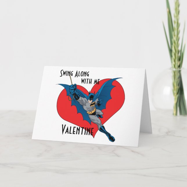 Cartes Pour Fêtes Annuelles Batman Valentine | Coudre Avec Moi (Devant)
