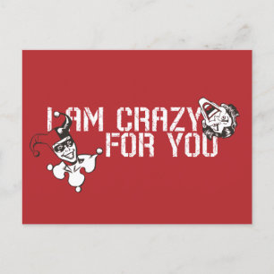 Cartes Pour Fêtes Annuelles Batman Valentine   Joker & Harley - Crazy For You
