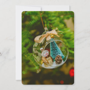 Cartes Pour Fêtes Annuelles Baube de Noël Snowman