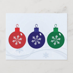 Cartes Pour Fêtes Annuelles Baubles de Noël