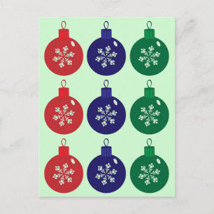 Cartes Pour Fêtes Annuelles Baubles de Noël