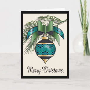 Cartes Pour Fêtes Annuelles Baubles de Noël - 02