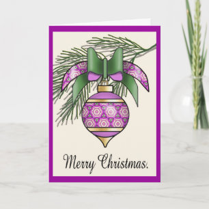 Cartes Pour Fêtes Annuelles Baubles de Noël - 06