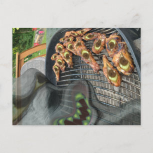 Cartes Pour Fêtes Annuelles BBQ hanté