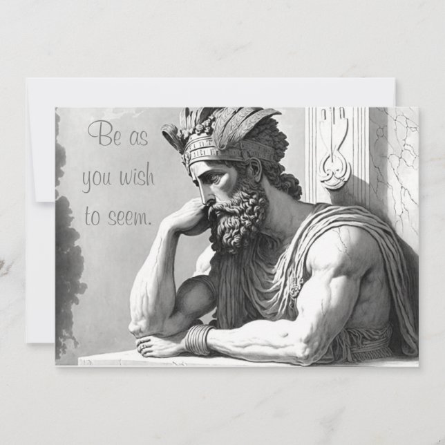 Cartes Pour Fêtes Annuelles Be as you wish to seem (Devant)