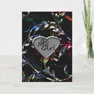 Cartes Pour Fêtes Annuelles "Be My Girl"*