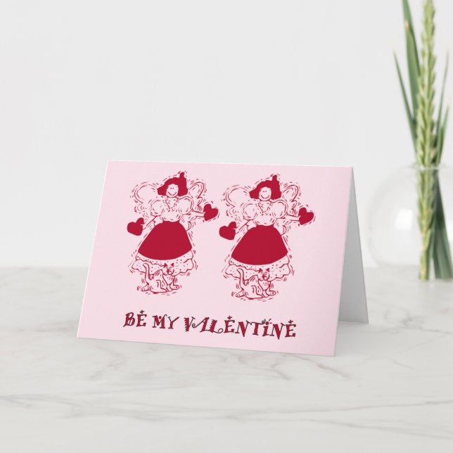 Cartes Pour Fêtes Annuelles Be My Valentine Children's Valentine (Devant)
