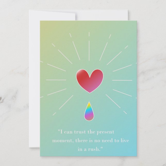 Cartes Pour Fêtes Annuelles Be Your True Self – Empowering Greeting Card (Devant)