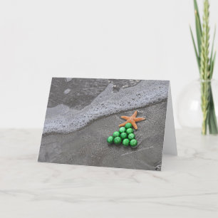Cartes Pour Fêtes Annuelles Beach Chic Christmas Card