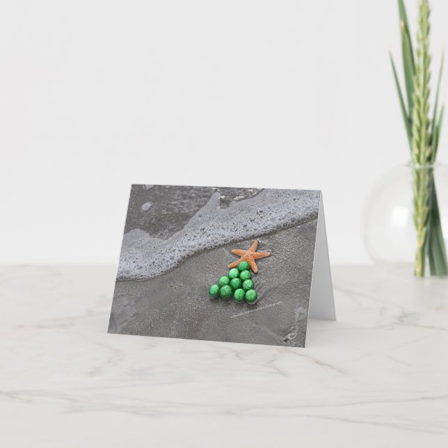 Cartes Pour Fêtes Annuelles Beach Chic Notecard (Devant)