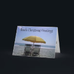 Cartes Pour Fêtes Annuelles BEACH CHRISTMAS Greetings<br><div class="desc">It doesn't snow everywhere at Christmas :) Have fun émet this card to your family and friends for the Holiday Season.</div>