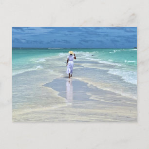 Cartes Pour Fêtes Annuelles Beach Woman