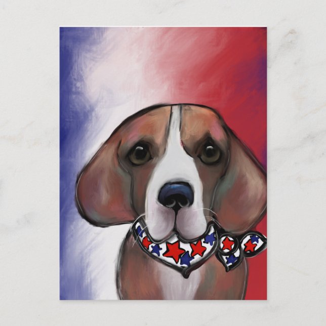 CARTES POUR FÊTES ANNUELLES  BEAGLE   (Devant)