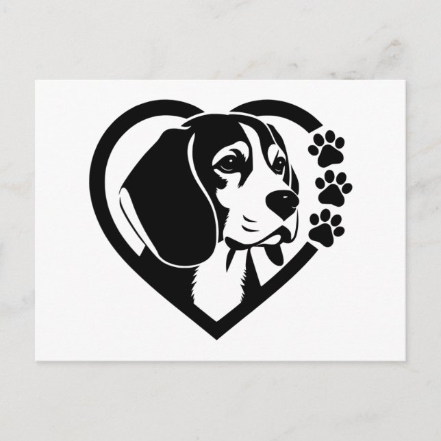 Cartes Pour Fêtes Annuelles Beagle (Devant)