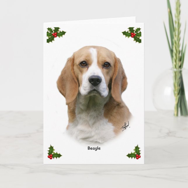 Cartes Pour Fêtes Annuelles Beagle 9Y313D-038 (Devant)