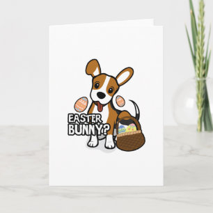 Cartes Pour Fêtes Annuelles Beagle Pâques drôle pour les garçons filles amour 