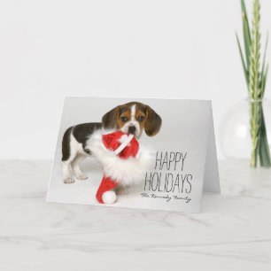 Cartes Pour Fêtes Annuelles Beagle puppy