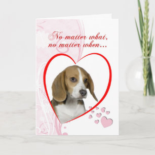 Cartes Pour Fêtes Annuelles Beagle Valentine