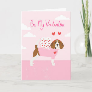 Cartes Pour Fêtes Annuelles Beagle Valentines jour Love card