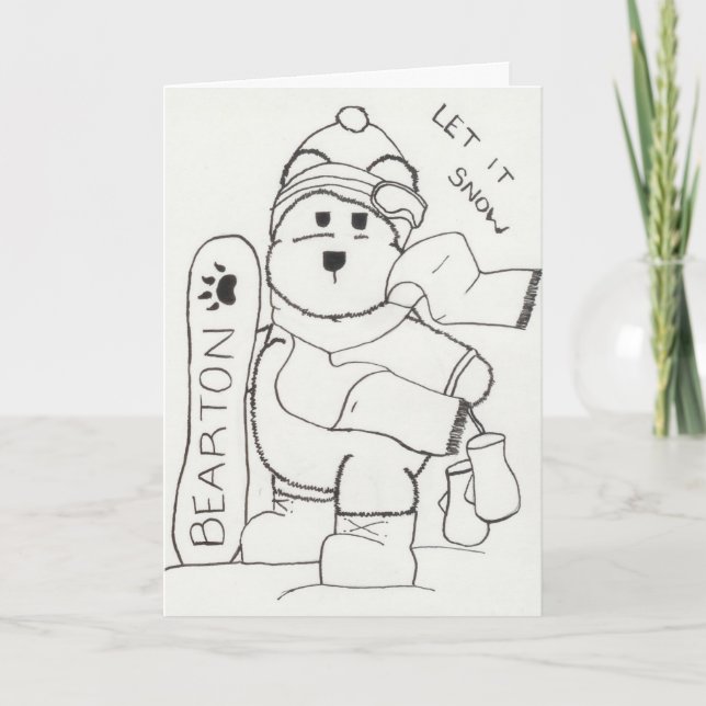 Cartes Pour Fêtes Annuelles Bearton Bear (Devant)