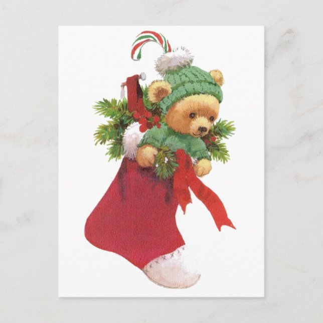 Cartes Pour Fêtes Annuelles Beary Joyeux Noël (Devant)