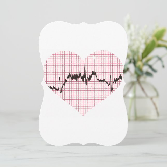 Cartes Pour Fêtes Annuelles Beat du coeur VII (Debout devant)