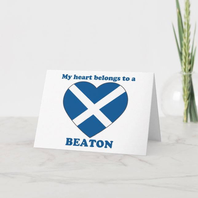 Cartes Pour Fêtes Annuelles Beaton (Devant)