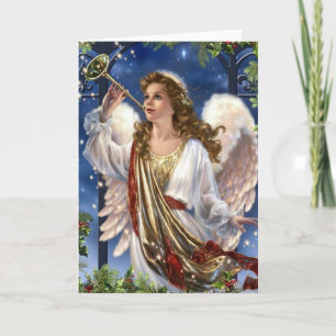 Cartes Pour Fêtes Annuelles Beau Ange de Noël Vintage