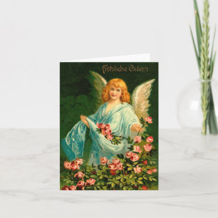 Cartes Pour Fêtes Annuelles Beau ange Vintage allemand de Pâques