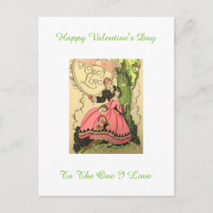 Cartes Pour Fêtes Annuelles Beau Art Déco Vintage Valentine Couple
