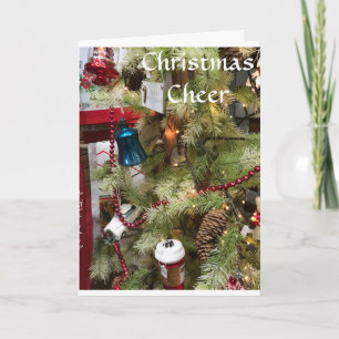 CARTES POUR FÊTES ANNUELLES **BEAU DÉCOR ET SOUHAITS DE NOËL** VACANCES C