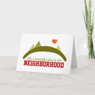 Cartes Pour Fêtes Annuelles Beau jour dans le voisinage