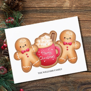 Cartes Pour Fêtes Annuelles Beau Noël Gingerbread caca