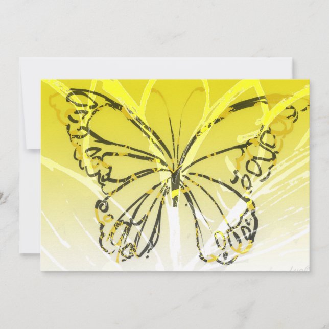 Cartes Pour Fêtes Annuelles Beau papillon Bella (Devant)