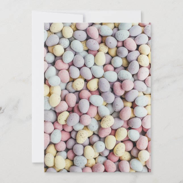 Cartes Pour Fêtes Annuelles Beau Pastel Oeufs de Pâques Candies de toutes les  (Devant)