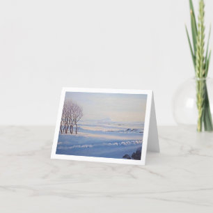Cartes Pour Fêtes Annuelles Beau paysage d'hiver islandais beaux art