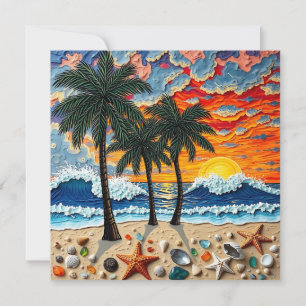 Cartes Pour Fêtes Annuelles Beau Rivage Joyeux Dire Bonjour